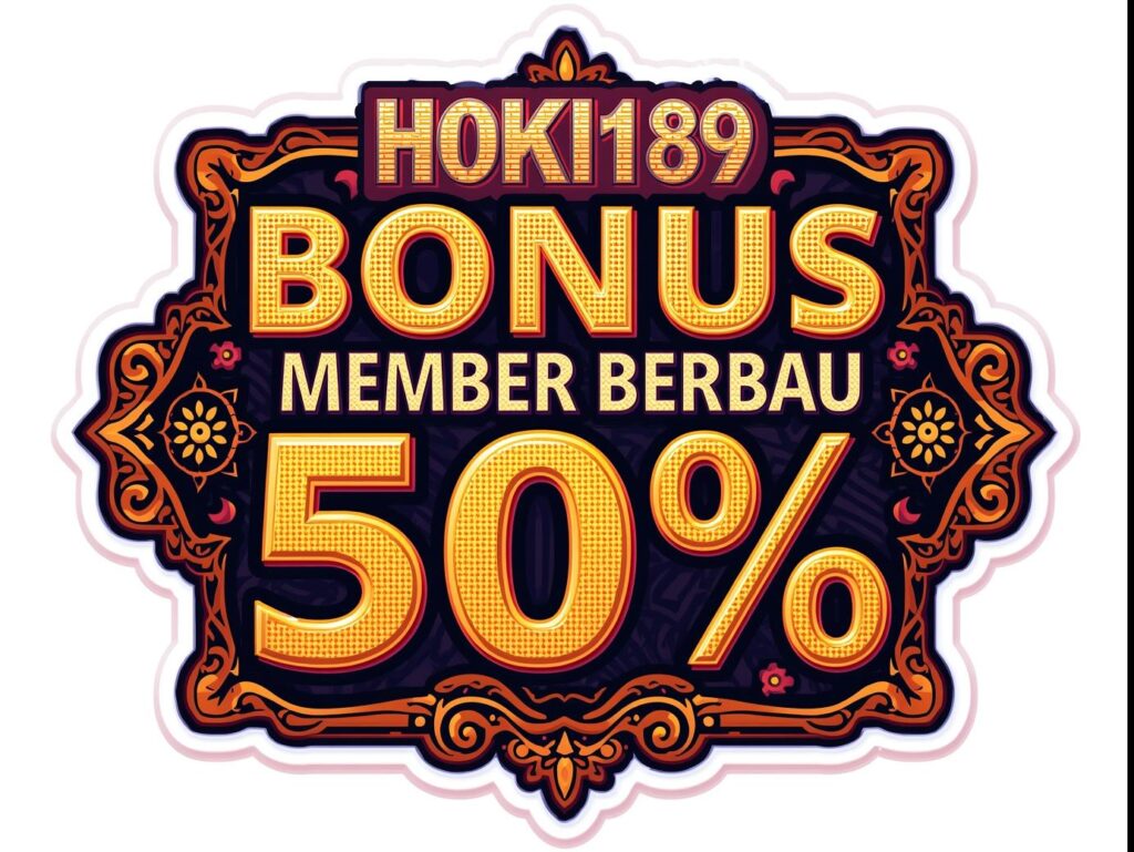bonus member baru 50%
