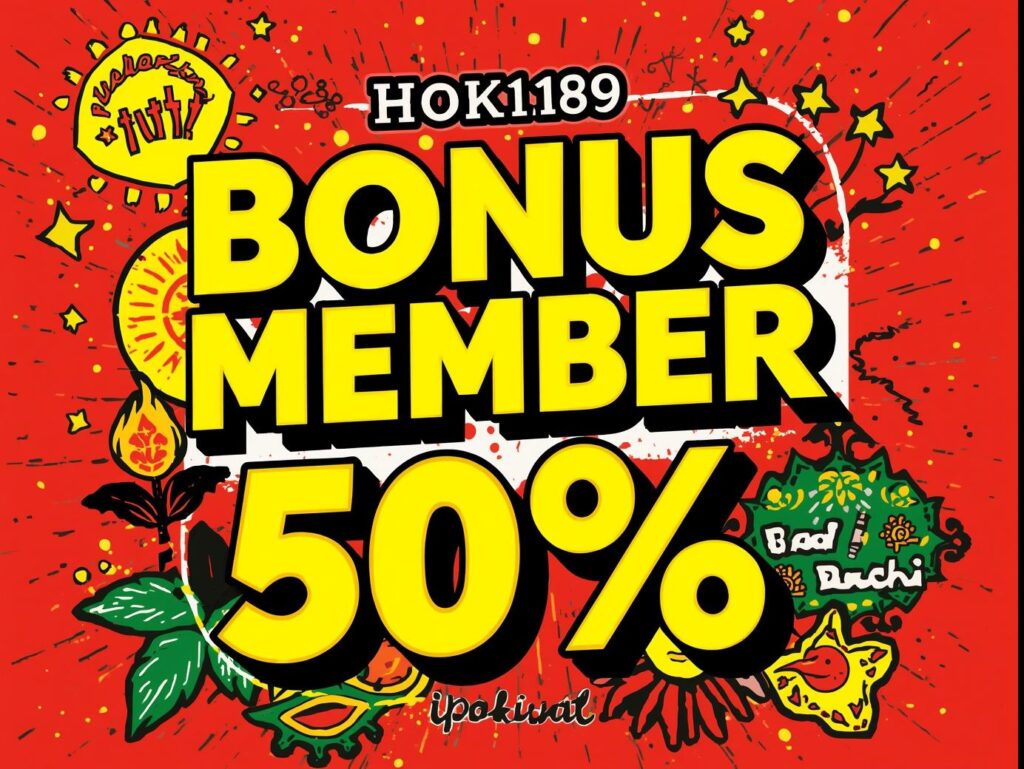 bonus member baru 50%