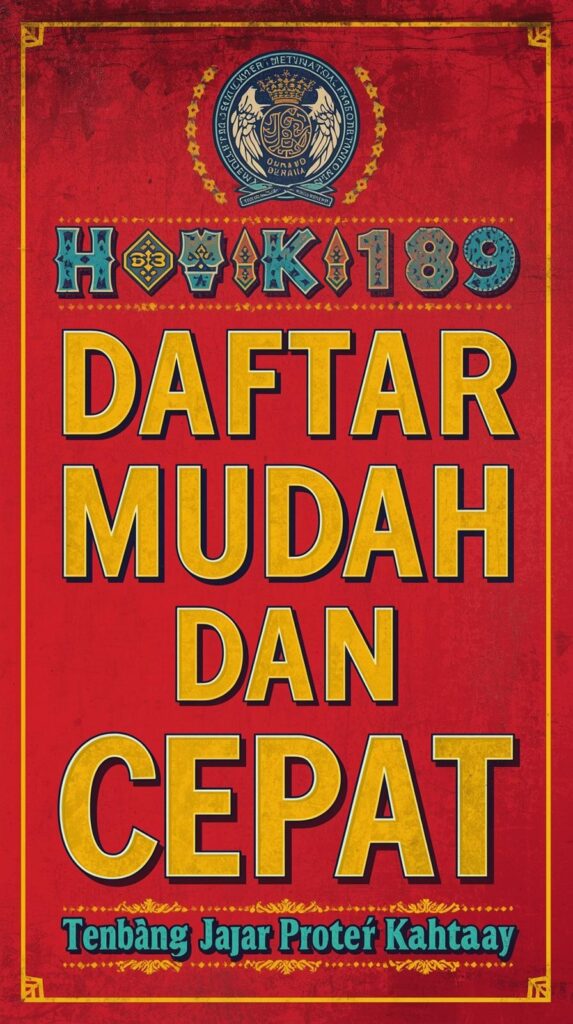 HOKI189 Daftar Mudah & Cepat